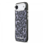 Karl Lagerfeld IML Leopard MagSafe dėklas skirtas Apple iPhone Air pilkos spalvos