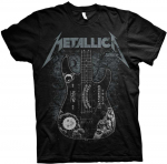 Rock Metallica Hammett Ouija Guitar Mar&scaron;kinėliai, Dydis: L