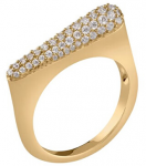 Guess Gold-plated ring with zircons Nuances JSBR04500JWYG