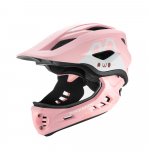 Rockbros TT-32002 Rabbit Children's Bike Helmet with Detachable Chin Size M (54-58) - Rožinė