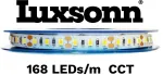 19,2 W/m LED juosta LUXSONN, CCT (2700K-6500K), DC24, IP20, 168 LED/m, CRI80