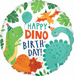 AMSCAN Happy Dino-Birthday folijos balionas - 43 cm - 1 vnt. universalus (40232-uniw) - 40232-uniw