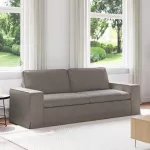 Sofa Taupe 222 x 80 x 82 cm Metalas