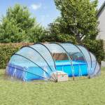 Baseino palapinė kupolas Skaidrus 538 x 440 x 204 cm PVC