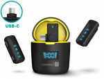 CONNECT IT Wireless microphone ClipMic Pro USB-C set Juodas