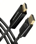 Axagon DisplayPort > HDMI 1.4 kabelis 1,8 m 4K 30Hz, RVD-HI14C2