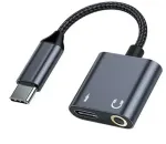 Beline BLNAA01 adapteris USB-C į USB-C | 3.5mm | juodas