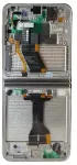 LCD ekranas + jutiklinis blokas + priekinis dangtelis Samsung F731 Galaxy Z Flip 5 5G Kreminis (Techninio aptarnavimo paketas)