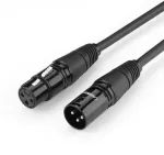 UGREEN AV130 XLR moteri&scaron;kos jungties į XLR vyri&scaron;kos jungties kabelis - 2 m (juodas)
