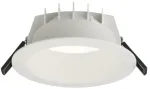 Solar Plus Inverso II įmontuojamas prožektorius, 8-16 W, 1000-2000 lm, 3000 K, CRI 80, 95&deg;, baltas, &Oslash; x a 185 x 80 mm, lubų i&scaron;pjova 150 mm