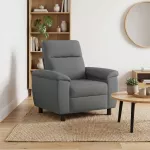 Sofa Tamsiai pilka 95 x 90 x 95 cm Audinys