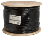 SCP DX24/4-LSZH-BK, 305 m, Juoda, Mažai dūmų i&scaron;skiriantis be halogenų (LSZH), Polietilenas, 120 O, 300 V