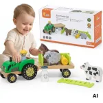Viga Toys Žaislas su traktoriumi Viga, 11 elementų