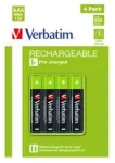 VERBATIM Akumuliatoriai AAA Premium HR03 4 vnt.