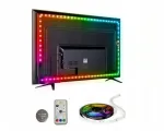 Led juostos rinkinys 4m Rgb Usb 32" - 60" televizoriaus ap&scaron;vietimas Led lemputės nuotolinio valdymo pultas