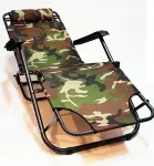 Žvejybinė kėdė sodo gultas sulankstomas didelis gultas 178 cm camo