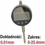 Skaitmeninis matuoklis 0.01mm, 25.4mm