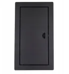 X-met metalinės revizinės durelės 20x40 cm juodos spalvos su sklende