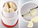 Leifheit Comfortline Gourmet pjaustyklė česnakams, daržovėms ir parmezano sūriui, plastikinis, baltas