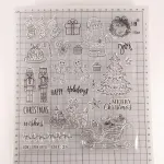 Arrietty craft linksmų kalėdų senis besmegenis eglutė uogų &scaron;akelė ornamentas kojinės elnias santa claus linksmų &scaron;venčių skaidrūs antspaudai kalėdinių atvirukų dekoravimui scrapbooking antspaudai