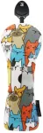 Golf Wood Headcover Supplies Mielas Mink&scaron;tas Pamu&scaron;alas Cats Pattern Vandeniui atsparus Ut