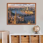 Dėlionė suaugusiems 1000 detalių London City 70 x 50 cm, dėlionės suaugusiems, lavinamasis žaidimas, i&scaron;&scaron;ūkis, žaislas, 1000 detalių, dėlionės suaugusiems vaikams