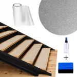 Neslystantis pvc laminatas laiptams, skaidrus, 70x100cm, nuo ritinio