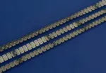 Aerzetix - C60649 - virvelės juostelė 2 m x 9 mm 3d imitacijos perlas - drabužių galanterija pomėgių dekoravimas siuvimo papuo&scaron;alai - plastikas - auksinė
