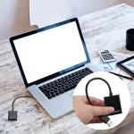 Dawris usb hdmi adapteris, usb 3.0/2.0 į hdmi adapteris televizoriui 1080p full hd kelių ekranų vaizdo garso keitiklis kelių monitorių keitiklis suderinamas su macos, window xp, window7, window8, window10
