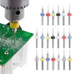 20 dalių rankinio gręžimo rinkinys Micro Drill Atz Alloy Circuit Board Mini Fixed Shank nuo 0,1 mm iki 1 mm, skirtas slėgio plok&scaron;tės akmens juvelyrinių dirbinių Cnc graviravimui
