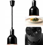 Royal Catering Infraraudonųjų spindulių maisto &scaron;ildymo lempa, pakabinama, juoda, &Oslash; 17 cm, 250 W