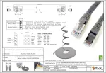 5 m - balta - 10 vienetų Cat.7 gigabitinis ethernet Lan plok&scaron;čias juostinis kabelis (rj45) tinklo kabelis, neapdorotas kabelis (10 Gbit/s) instaliacinis kabelis plonas suderinamas su Cat.5 - Cat.5e - Cat.6