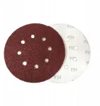 &Scaron;lifavimo popierius diskai su velcro 180mm Gr24 10vnt skylės