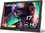 Ulrhzar ne&scaron;iojamas monitorius 17.3 colių 1600 x 900 ekranas 60hz Usbc kelioniniai Hdmi monitoriai su garsiakalbiais ne&scaron;iojamam kompiuteriui, Pc, telefonui, Ps4/5, ne&scaron;iojamas monitorius