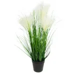 Dirbtinė dekoratyvinė pampų žolė vazonėlyje, 65 cm