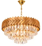 Lubinis &scaron;viestuvas Toolight Kri&scaron;tolinis Pakabinamas &Scaron;viestuvas APP1942-3CP 50cm Gold