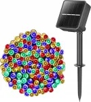 Saulės energija varstoma Led girlianda sodui 28m spalvota