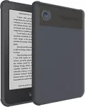 Tudia Skn dėklas, suderinamas su Tolino Shine 4 / Kobo Clara 2e (6 colių) [sustiprinti kampai], smūgiams atsparus, plonas silikoninis gelinis, lengvas, pir&scaron;tų atspaudams atsparus Tpu buferis, skirtas el. skaityklei - juodas