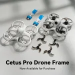 Betafpv Cetus Pro be&scaron;epetėlinis rėmas 75mm baltas, suderinamas su Cetus Pro be&scaron;epetėliniu dronu Quadcopter 1102 be&scaron;epetėliniu varikliu C02 Fpv mikro kamera