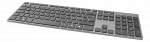 Klaviatūra Deltaco Bevielė plona ofiso kaviatūra DELTCO 2.4 GHz, USB, aliuminė, Nordic i&scaron;dėstymas, tamsiai pilka / TB-802