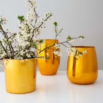 Świecznik stiklinis Gold Deco 14 cm AMBITION