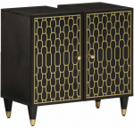 Vonios kambario spintelė praustuvui, 62x33x58cm, mango masyvas