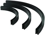Pavir&scaron;inis lenktas magnetinis bėgelis ZAMBELIS, juodas, 1200mm diametro, 22102