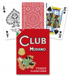Modiano Poker Club Žaidimų Kortos (Raudonos)