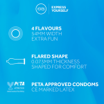 EXS Bubblegum Rap Flavoured Latex Condoms 100 pcs Sweet Aroma