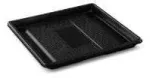 Multi Zen Tapas padėklas 1 sekcijos kvadratinis 876 ml, L250 x P250 x A20 mm, RPET, juodas, 2 pakuotės x 60 vnt. x 1 vnt./kartonas