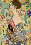 Dėlionė Ravensburger Gustavas Klimtas: Dama su vėduokle