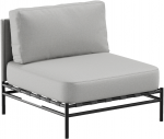 Sofa Sitsit Lauko Baldai, Dandy Vieno Modulio, 78x78x78 cm, Pilka