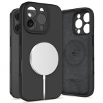 Tech-Protect skysto silikono MagSafe dėklas, skirtas iPhone 16 Pro - Juodas