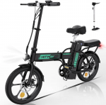 Elektrinis dviratis Hitway BK3S, 20", 250W, 10,4Ah, juodas